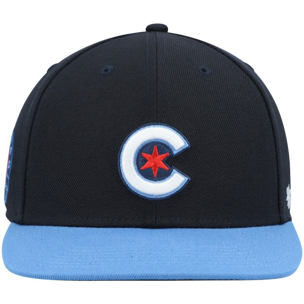 Chicago Cubs 2021 City Connect Captain Snapback Hat Navy | 47 brand