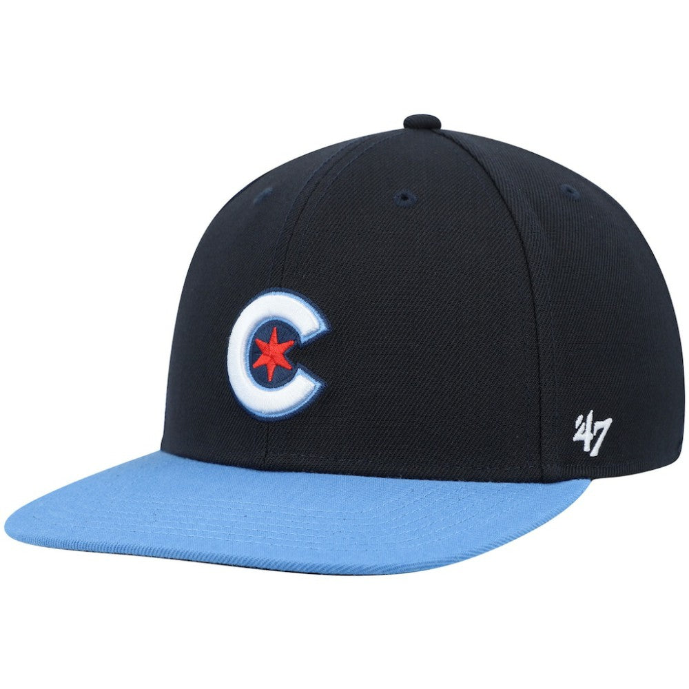 Chicago Cubs 2021 City Connect Captain Snapback Hat Navy | 47 brand