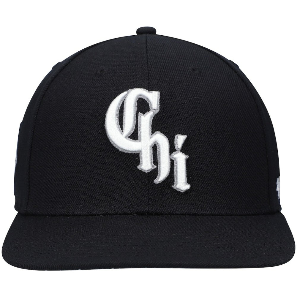 Chicago White Sox 2021 City Connect Captain Snapback Hat Black | 47 brand
