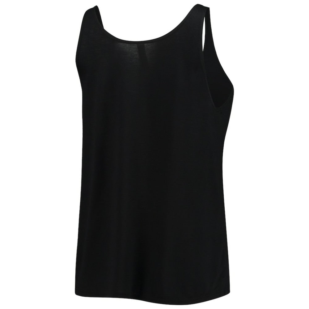Miami Marlins Soft as a Grape Women's Slouchy Tank Top Black