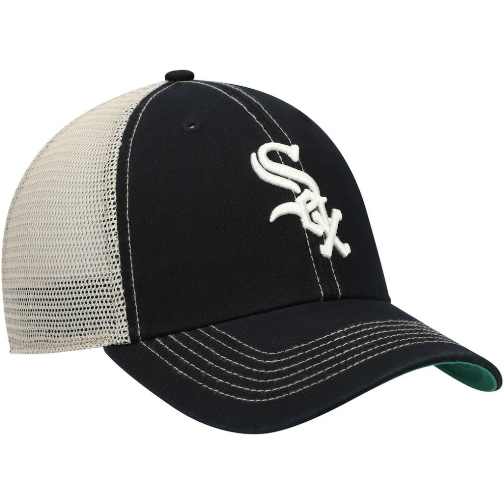 Chicago White Sox Trawler Clean Up Trucker Snapback Hat Black | 47 brand