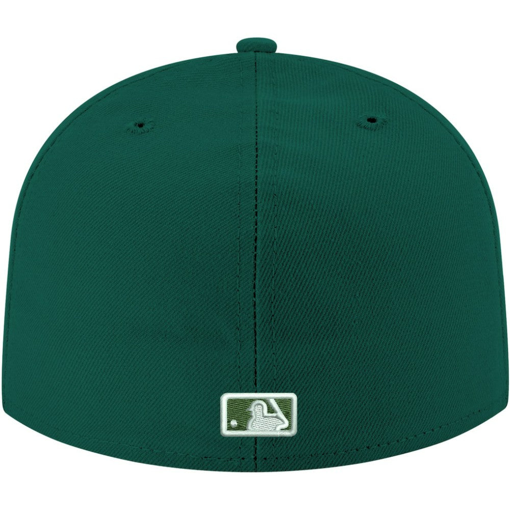 Chicago Cubs White Logo 59FIFTY Fitted Hat Green | New Era