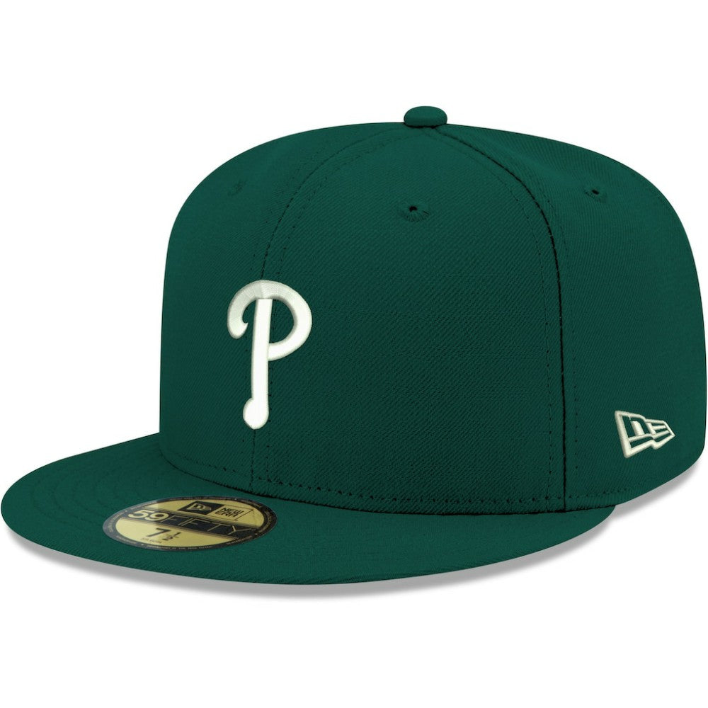 Philadelphia Phillies White Logo 59FIFTY Fitted Hat Green | New Era