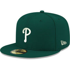 Philadelphia Phillies White Logo 59FIFTY Fitted Hat Green | New Era