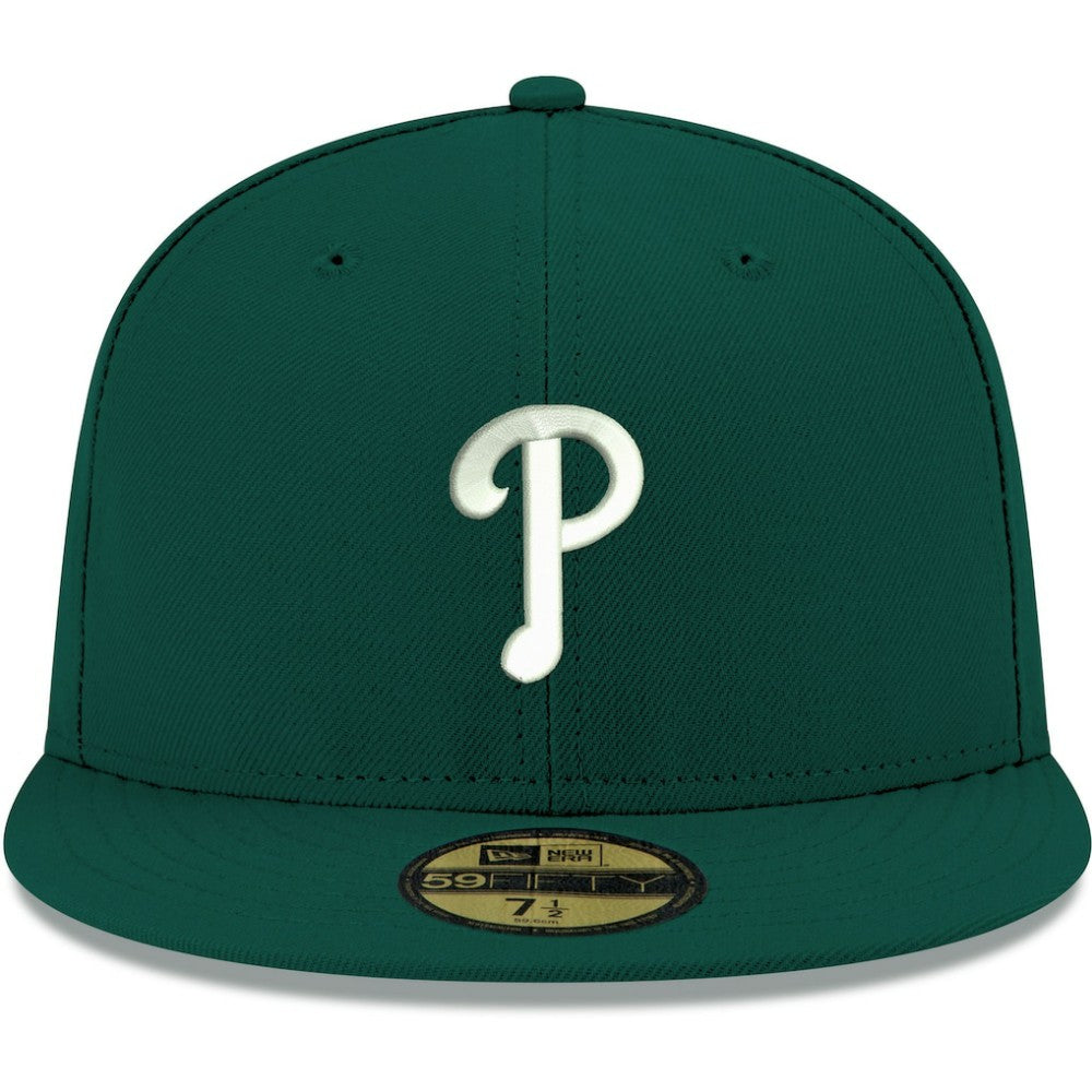 Philadelphia Phillies White Logo 59FIFTY Fitted Hat Green | New Era