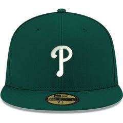 Philadelphia Phillies White Logo 59FIFTY Fitted Hat Green | New Era
