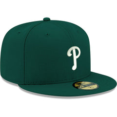 Philadelphia Phillies White Logo 59FIFTY Fitted Hat Green | New Era