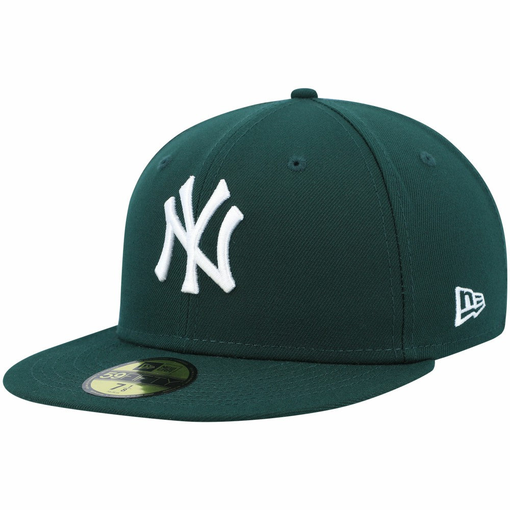 New York Yankees White Logo 59FIFTY Fitted Hat Green | New Era
