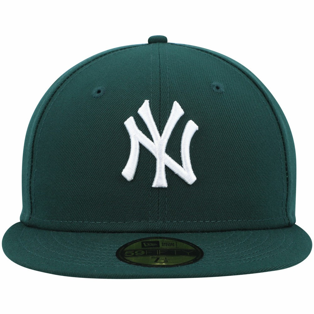 New York Yankees White Logo 59FIFTY Fitted Hat Green | New Era
