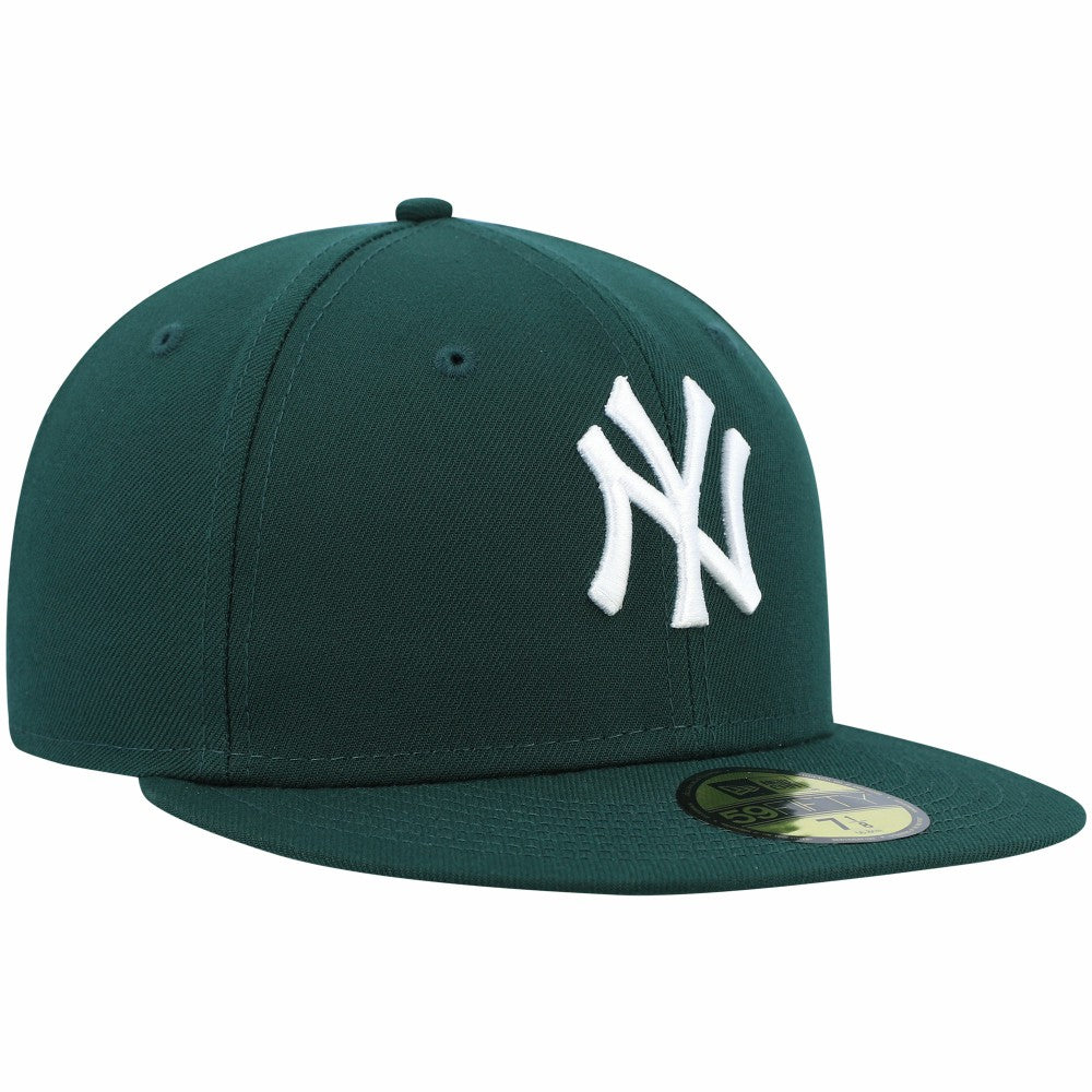 New York Yankees White Logo 59FIFTY Fitted Hat Green | New Era