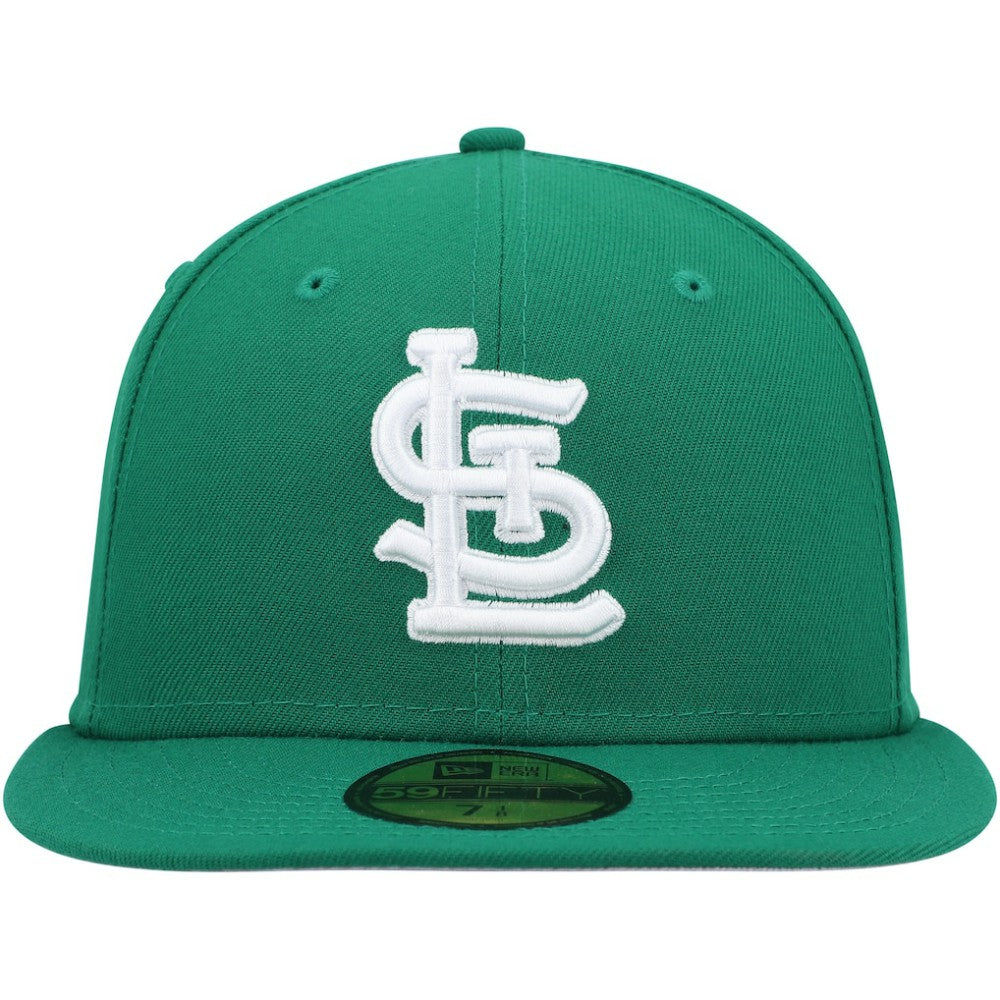 St. Louis Cardinals White Logo 59FIFTY Fitted Hat Kelly Green | New Era