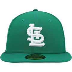 St. Louis Cardinals White Logo 59FIFTY Fitted Hat Kelly Green | New Era