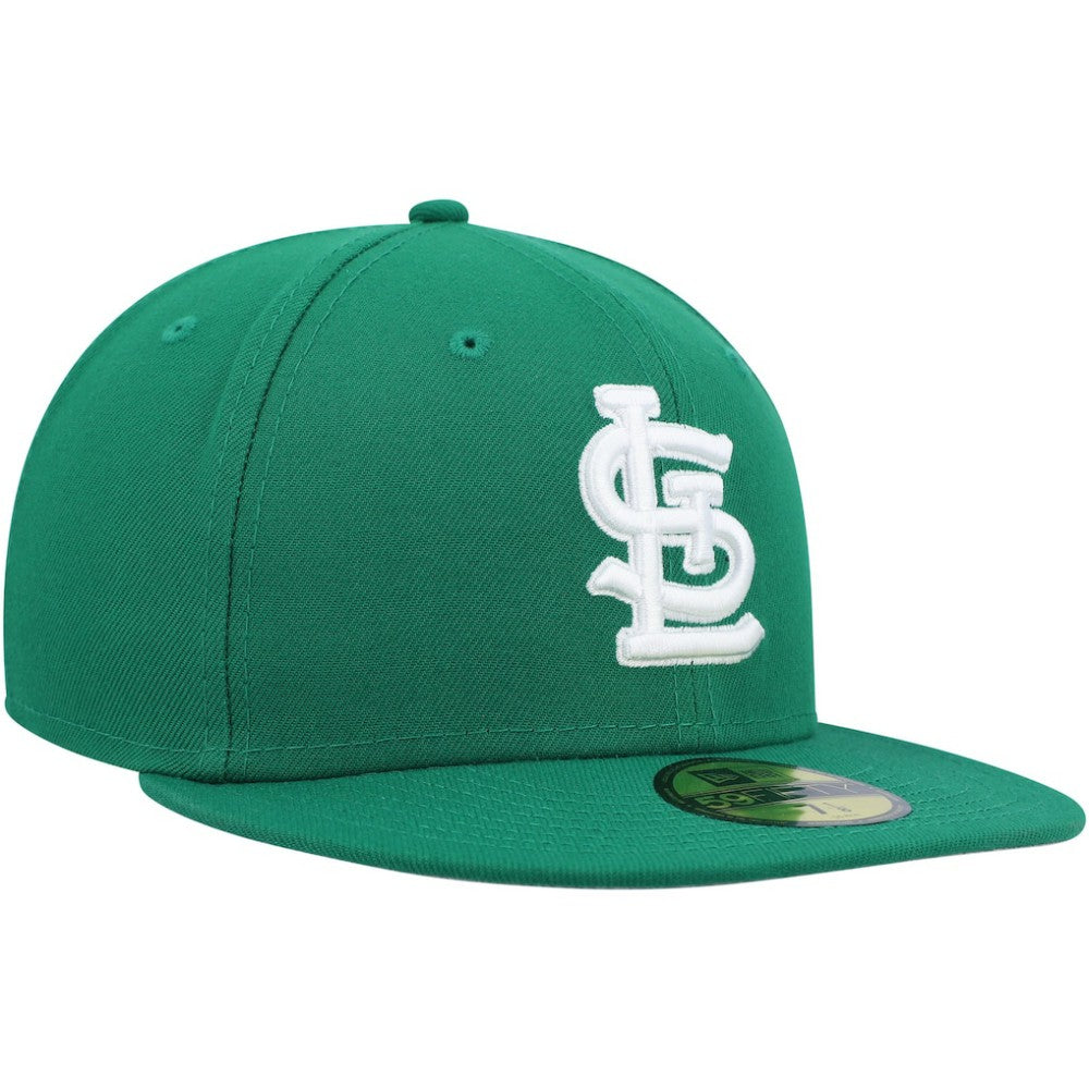 St. Louis Cardinals White Logo 59FIFTY Fitted Hat Kelly Green | New Era