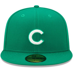 Chicago Cubs White Logo 59FIFTY Fitted Hat Kelly Green | New Era