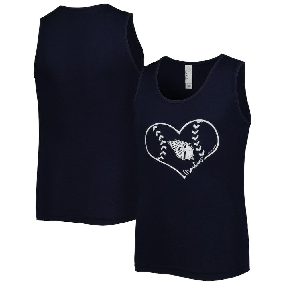 Cleveland Guardians Soft as a Grape Girls Youth Team Tank Top Navy