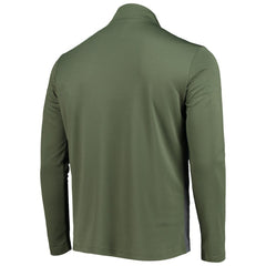 Atlanta Braves Levelwear Delta Pursue Quarter-Zip Jacket Olive