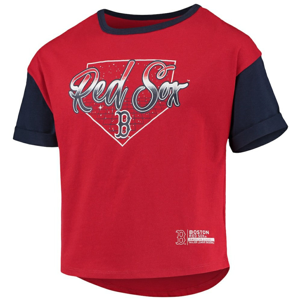 Boston Red Sox Girls Youth Bleachers T-Shirt Red