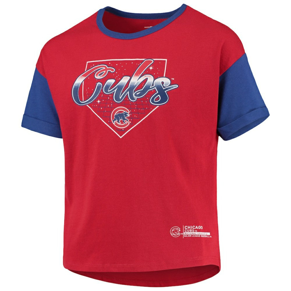 Chicago Cubs Girls Youth Bleachers T-Shirt Red