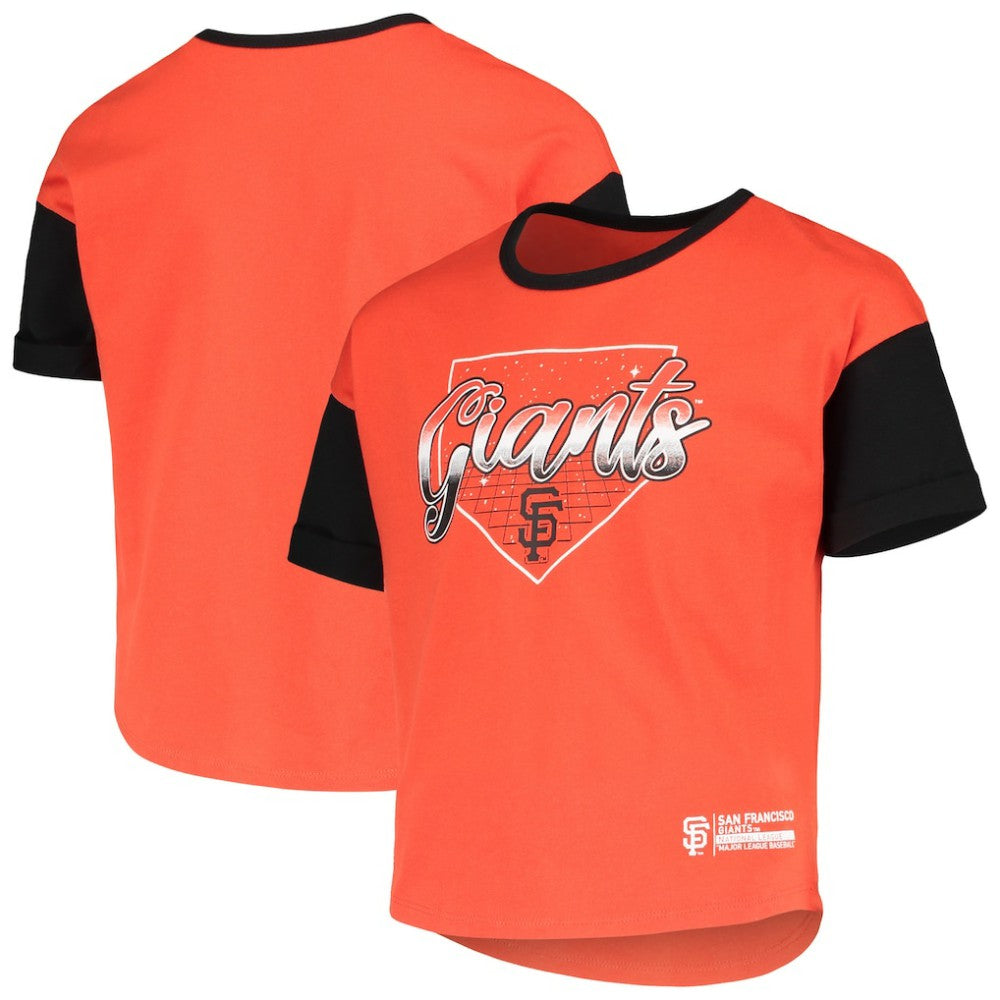 San Francisco Giants Girls Youth Bleachers T-Shirt Orange