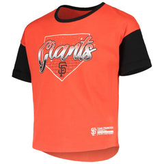 San Francisco Giants Girls Youth Bleachers T-Shirt Orange