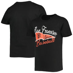 San Francisco Giants Girls Youth Team Fly The Flag T-Shirt Black