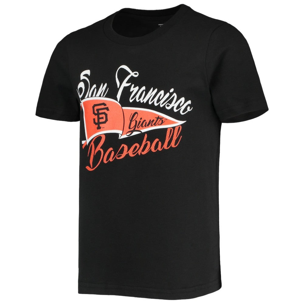 San Francisco Giants Girls Youth Team Fly The Flag T-Shirt Black