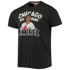 Eloy Jimenez Chicago White Sox Homage Caricature Tri-Blend T-Shirt Heathered Black
