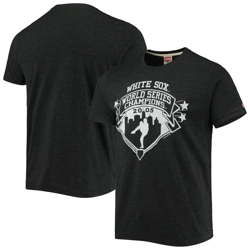 Chicago White Sox Homage 2005 World Series Champions Tri-Blend T-Shirt Black