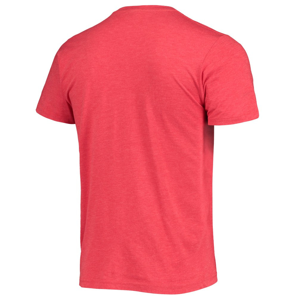Los Angeles Angels Homage Hand-Drawn Logo Tri-Blend T-Shirt Red