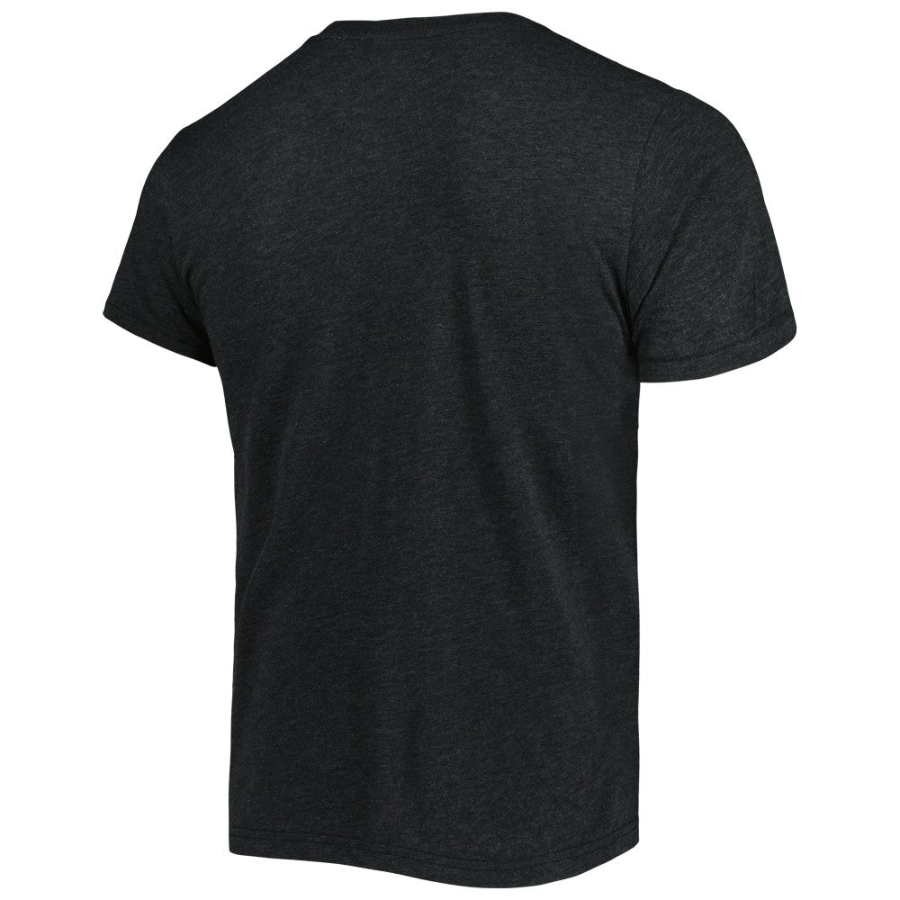 Miami Marlins Homage Hand-Drawn Logo Tri-Blend T-Shirt Charcoal