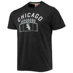 Chicago White Sox Homage Team Hyper Local Tri-Blend T-Shirt Charcoal