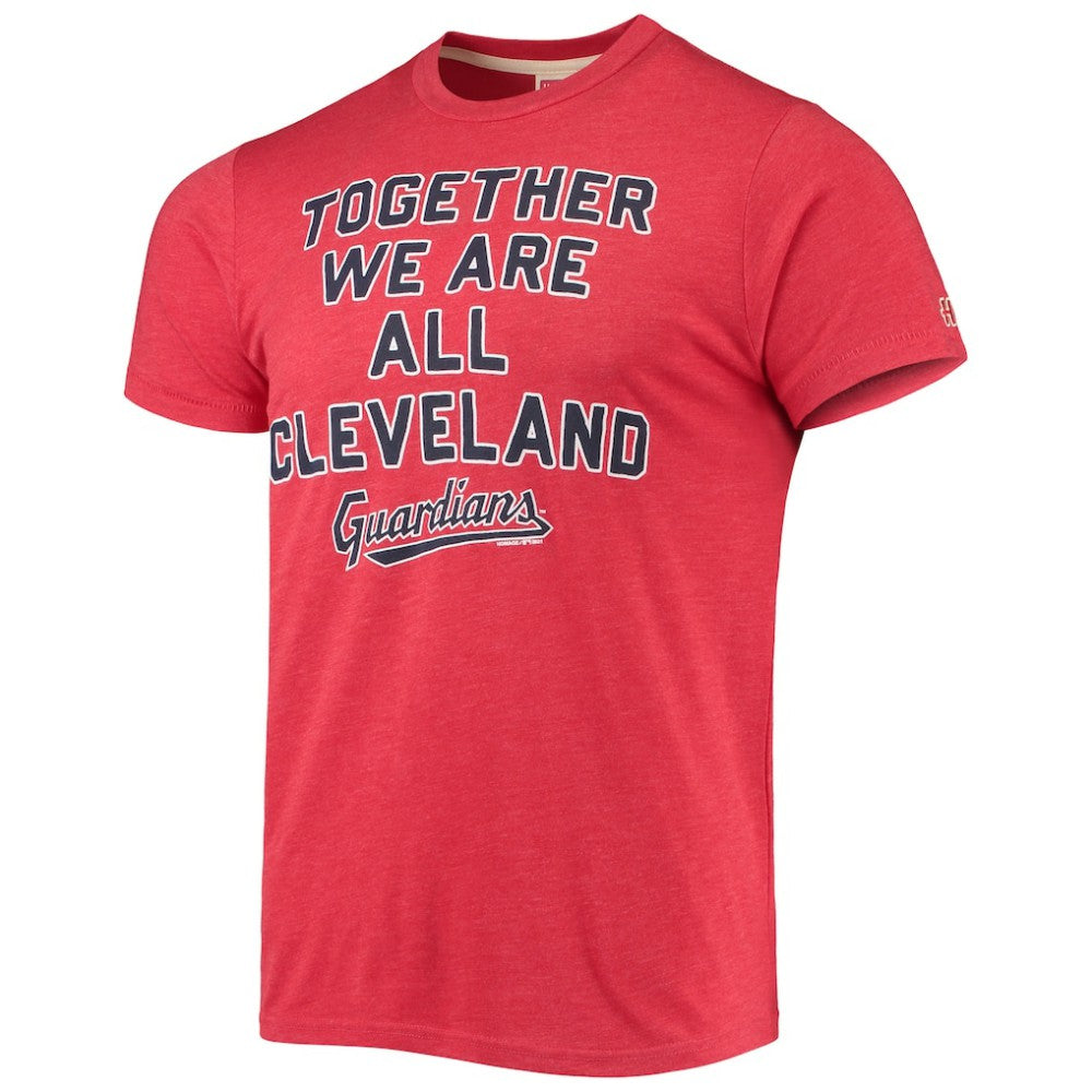 Cleveland Guardians Homage Hyper Local Tri-Blend T-Shirt Red