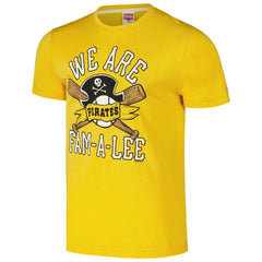 Pittsburgh Pirates Homage Hyper Local Tri-Blend T-Shirt Gold