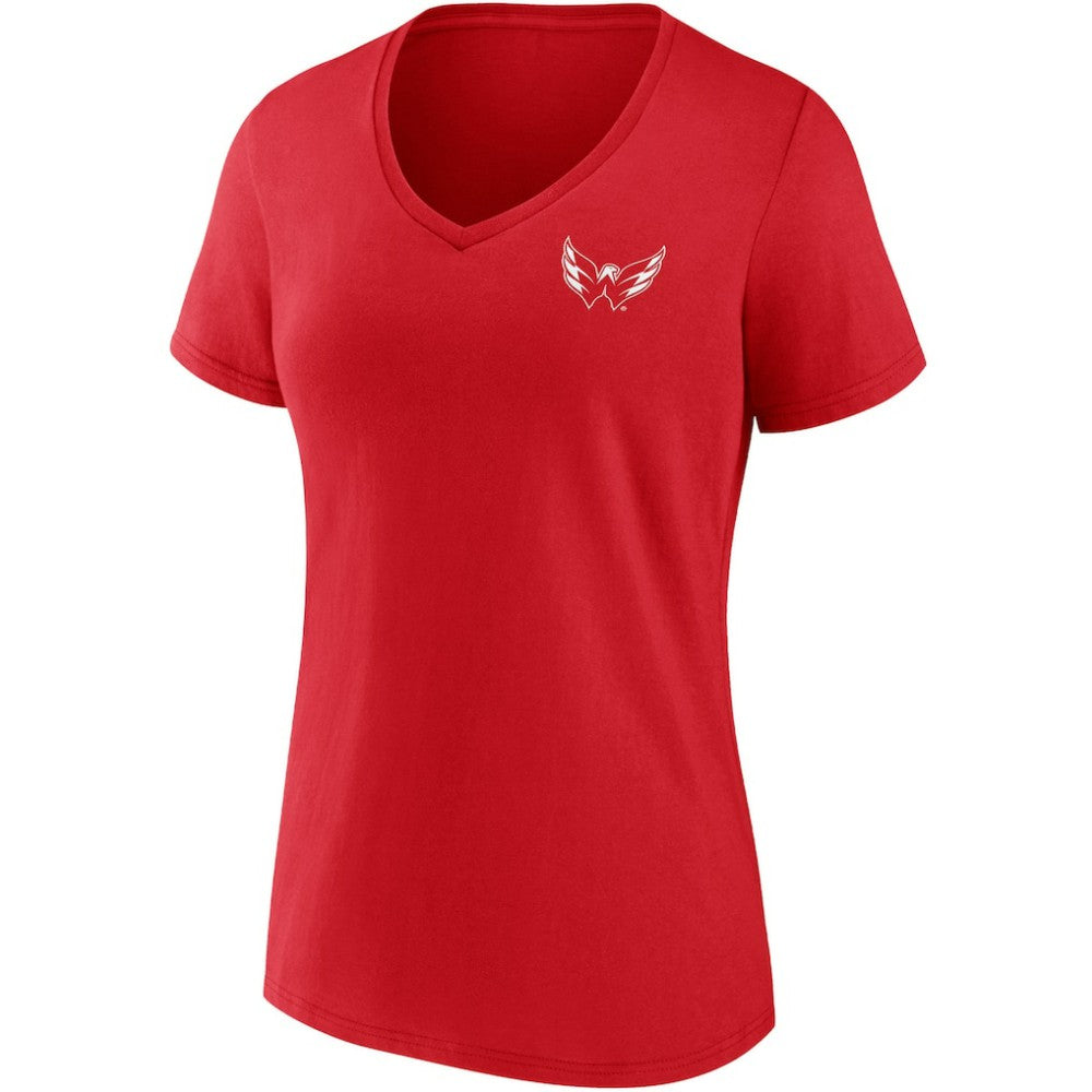 Washington Capitals Fanatics Women's Team Mother's Day V-Neck T-Shirt Red