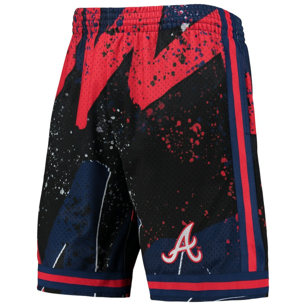 Atlanta Braves Hyper Hoops Shorts Red | Mitchell & Ness