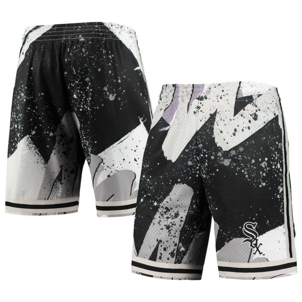 Chicago White Sox Hyper Hoops Shorts Black | Mitchell & Ness