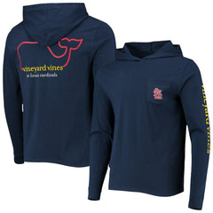 St. Louis Cardinals Vineyard Vines Long Sleeve Hoodie T-Shirt Navy