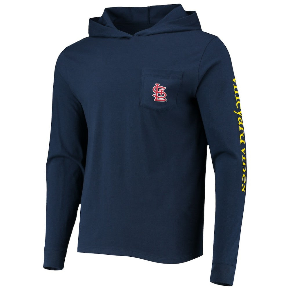 St. Louis Cardinals Vineyard Vines Long Sleeve Hoodie T-Shirt Navy