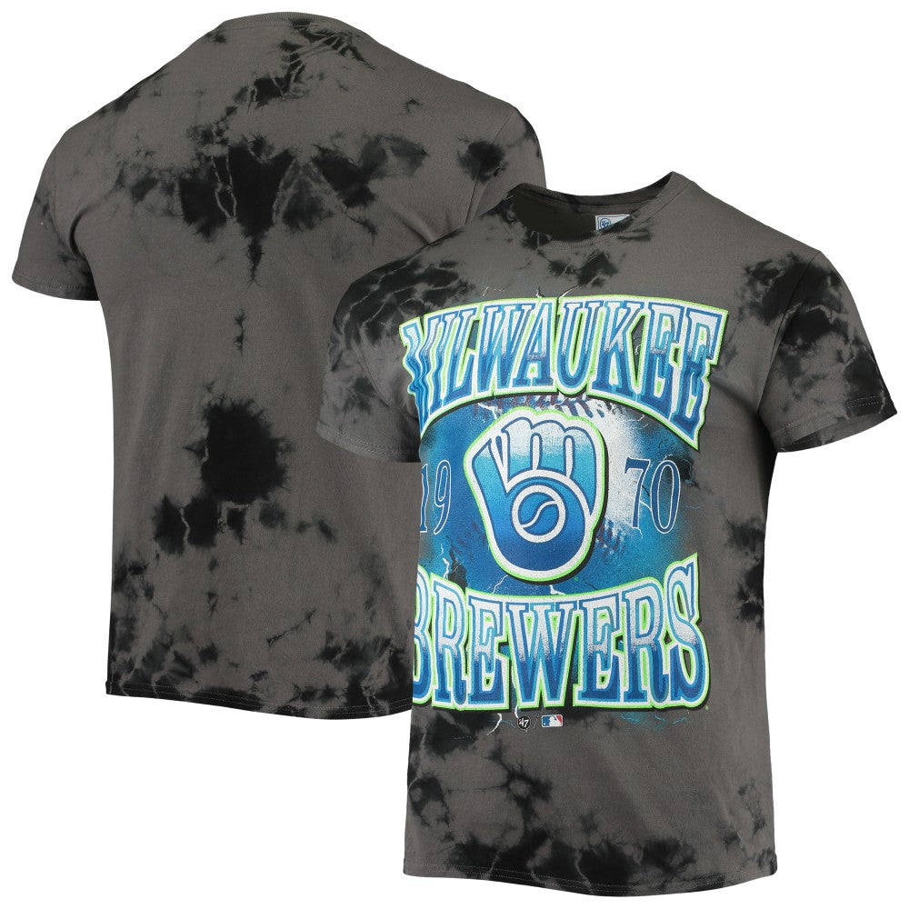Milwaukee Brewers Wonder Boy Vintage Tubular T-Shirt Charcoal | 47 brand