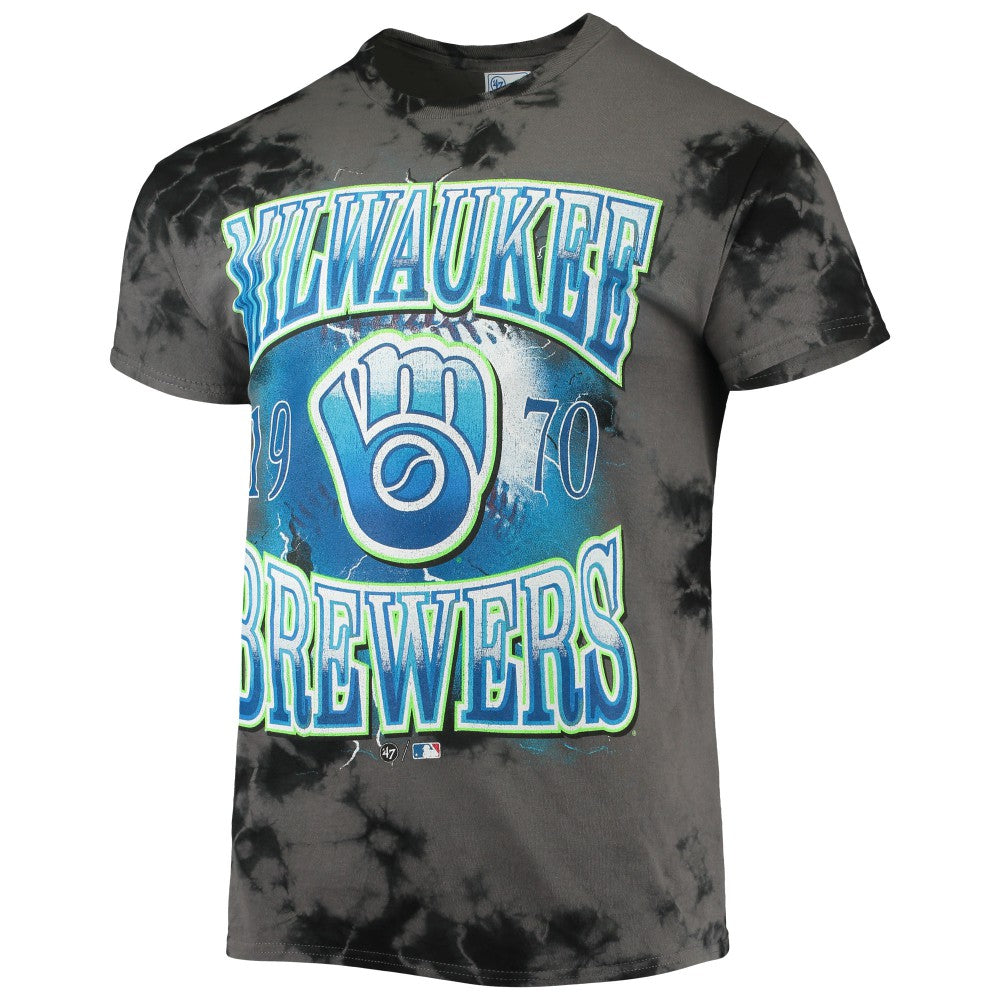 Milwaukee Brewers Wonder Boy Vintage Tubular T-Shirt Charcoal | 47 brand