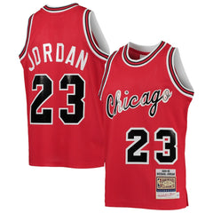 Michael Jordan Chicago Bulls Youth 1984/85 Hardwood Classics Authentic Jersey sale - Red