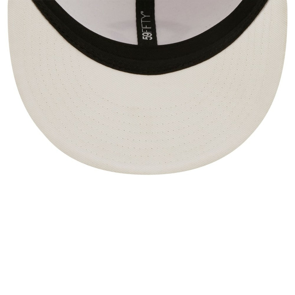 Cincinnati Reds White on White 59FIFTY Fitted Hat | New Era