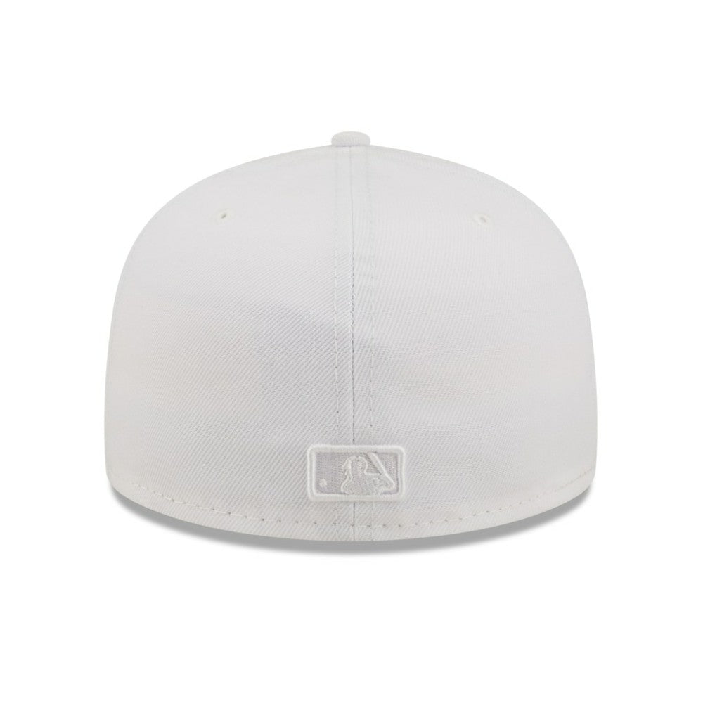 Atlanta Braves White on White 59FIFTY Fitted Hat | New Era