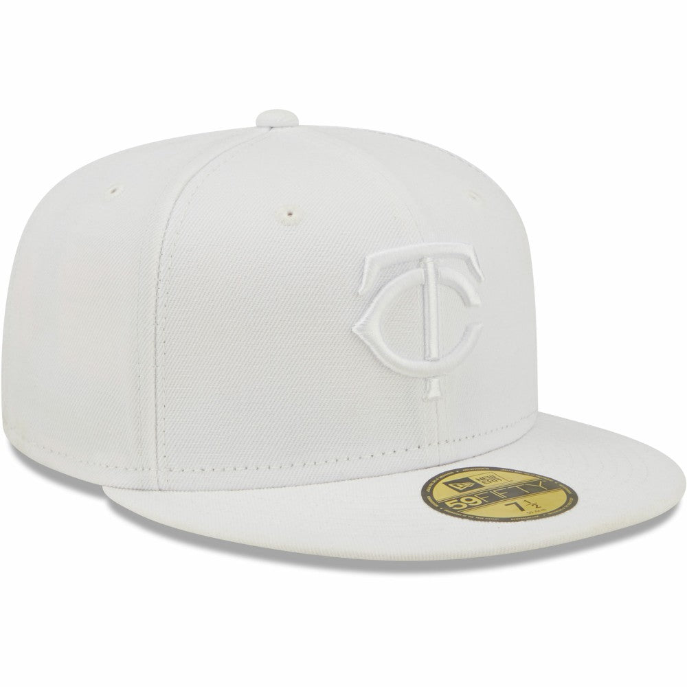 Minnesota Twins White on White 59FIFTY Fitted Hat | New Era