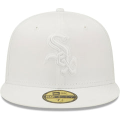 Chicago White Sox White on White 59FIFTY Fitted Hat | New Era