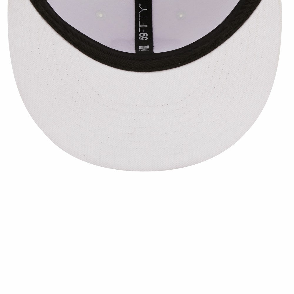 Milwaukee Brewers White on White 59FIFTY Fitted Hat | New Era