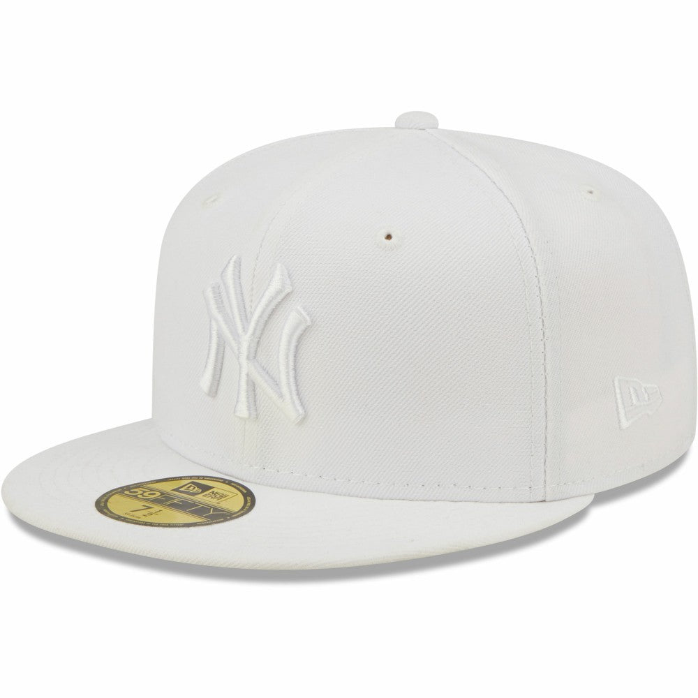 New York Yankees White on White 59FIFTY Fitted Hat | New Era