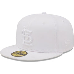 St. Louis Cardinals White on White Logo 59FIFTY Fitted Hat | New Era