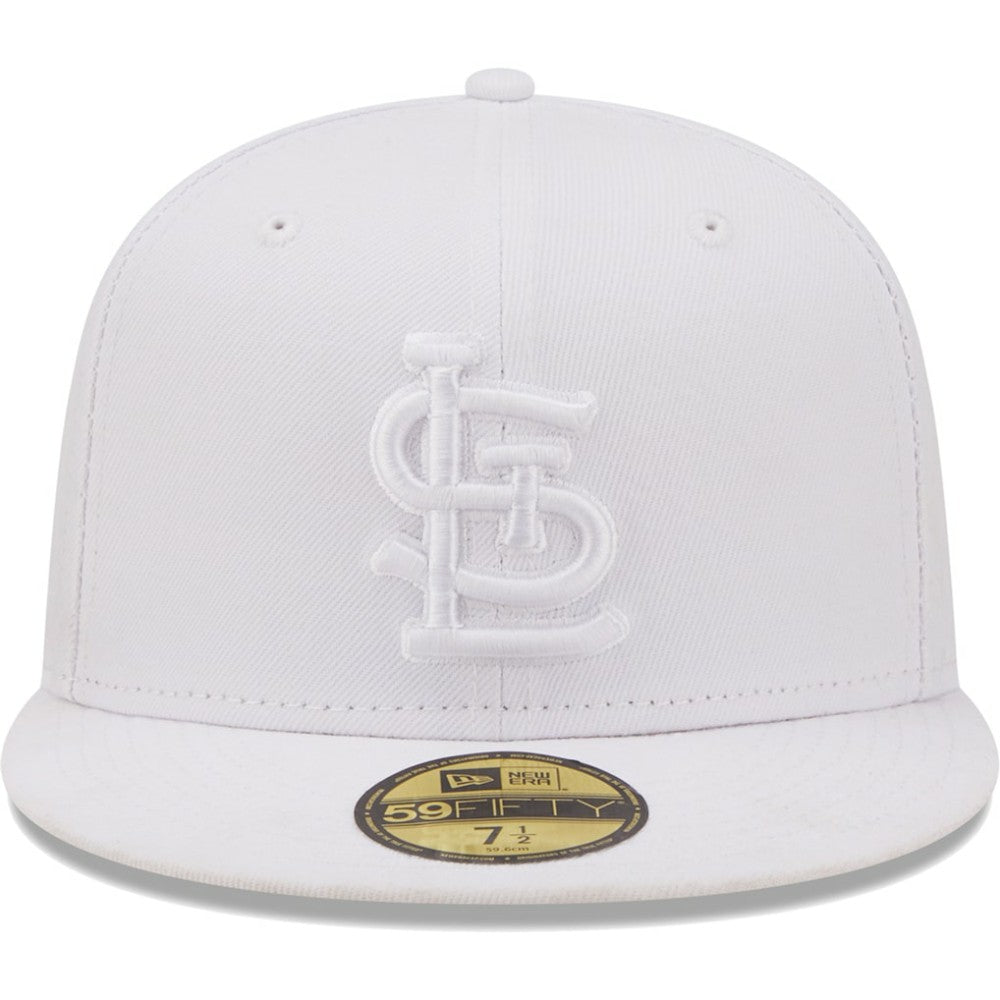 St. Louis Cardinals White on White Logo 59FIFTY Fitted Hat | New Era