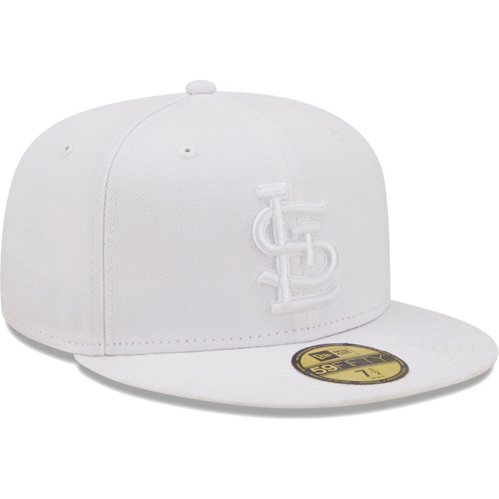 St. Louis Cardinals White on White Logo 59FIFTY Fitted Hat | New Era